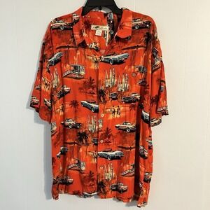 Men's Joe Marlin 2xl. Button Down Hawaiian Style Classic Convert Mustang Shirt